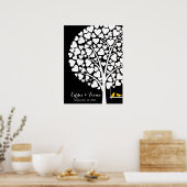 Hochzeitsvogel gelb poster (Küche)