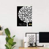 Hochzeitsvogel gelb poster (Heimbüro)