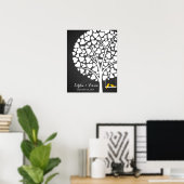 Hochzeitsvogel gelb poster (Heimbüro)