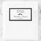 Hochzeitsvögel Hochzeitsbonbons Rechteckiger Aufkleber (Tasche)