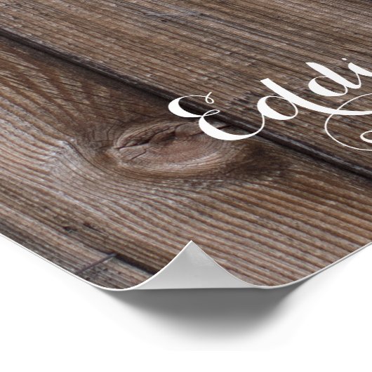 Hochzeitsvogelbuch Poster (Ecke)