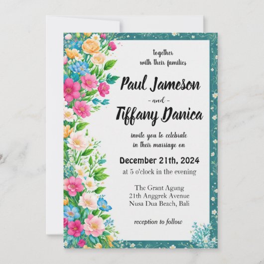 Hochzeitsvorbereitung einfach gemacht einladung (Vorderseite)