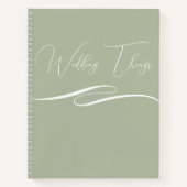 Hochzeitsvorbereitung für Notebook-Client-Geschenk Notizblock (Vorderseite)