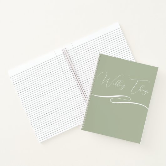 Hochzeitsvorbereitung für Notebook-Client-Geschenk Notizblock (Innenseite)