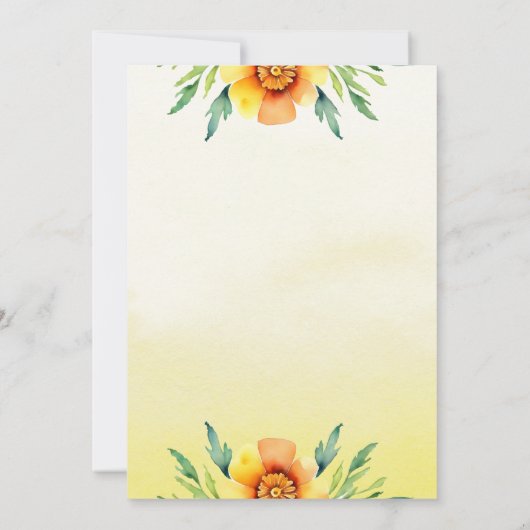 Hochzeitsvorlage für Haldi und Glocken Einladung (Rückseite)