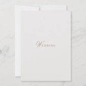 Hochzeitsvorlage für Monogramm Einladung (Rückseite)