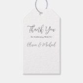 Hochzeitsvorlage Geschenkanhänger (Vorderseite)