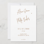 Hochzeitsvorlage mit Foto Einladung (Rückseite)