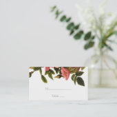 Hochzeitsvorlagenplatzierungen mit eleganten Blume Platzkarte (Stehend Vorderseite)