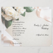 Hochzeitsvorlagenzeremonie Modernes Weiß (Vorne/Hinten)