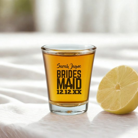 Hochzeitsvorschlag Bridesmaid Gefallen Schnapsglas