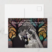 Hochzeitsvorstellungen und Geschenke Ankündigungspostkarte (Vorne/Hinten)