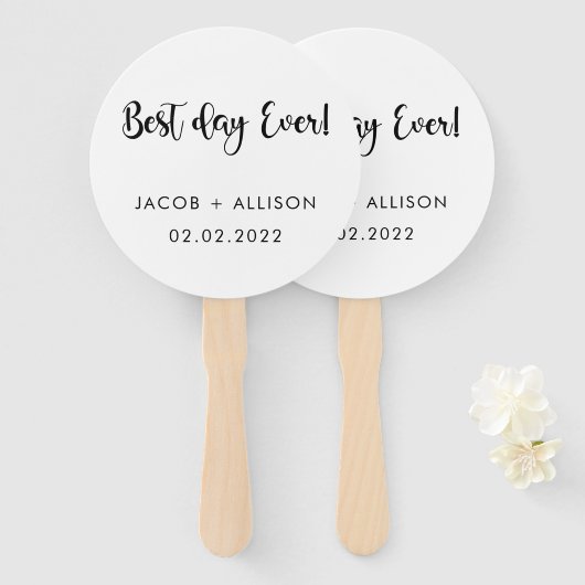 Hochzeitsvorteil am besten für einen Tag Fächer (Vorne und Hinten)