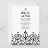 Hochzeitsvortrag der 1920er Jahre Einladung (Vorderseite)