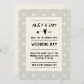 Hochzeitsvortrag Modernes Design Einladung (Vorne/Hinten)