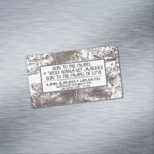 "Hochzeitsvorzeige" Business Card Magnet