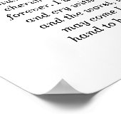 Hochzeitsvows Gold Amperand glücklich immer nach Poster (Ecke)