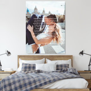 Hochzeitsvows Imitate gepackt Leinwand drucken
