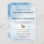 Hochzeitsvows Spektakuläre florale Liebe Leben Einladung (Vorne/Hinten)