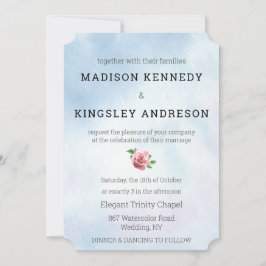 Hochzeitsvows Spektakuläre florale Liebe Leben Einladung