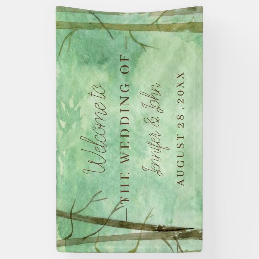 Hochzeitswaldlandschaft Banner (Vertikal)