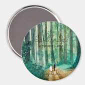 Hochzeitswaldlandschaft Magnet (Vorderseite/Rückseite)
