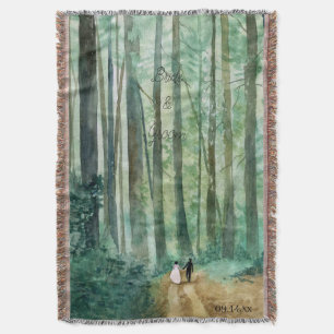Hochzeitswaldlandschaft mit Wald Decke