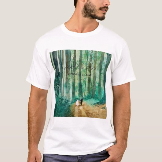 Hochzeitswaldlandschaft T-Shirt (Vorderseite)