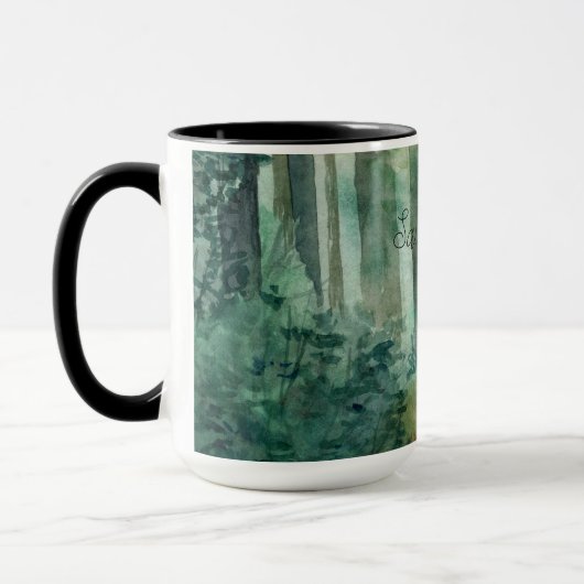 Hochzeitswaldlandschaft Tasse (Links)