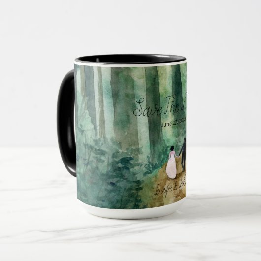 Hochzeitswaldlandschaft Tasse (Vorderseite Links)