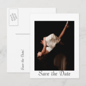 Hochzeitswalzer Save-the-Date-Postkarten Ankündigungspostkarte (Vorne/Hinten)