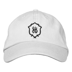 Hochzeitswappen-Monogramm Stickerei Baseballkappe Bestickte Baseballkappe