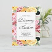 Hochzeitswasser Einladung (Stehend Vorderseite)