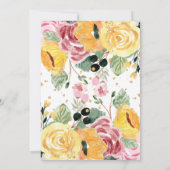 Hochzeitswasser Einladung (Rückseite)