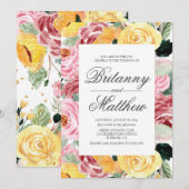 Hochzeitswasser Einladung (Vorne/Hinten)