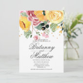 Hochzeitswasser Einladung (Stehend Vorderseite)