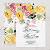 Hochzeitswasser Einladung (Vorne/Hinten)