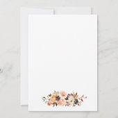 Hochzeitswasserfarbe Herbst Georahmen Einladung (Rückseite)