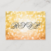 Hochzeitswebseite UAWG Herbst / Herbst Glitzer Lig Begleitkarte (Rückseite)