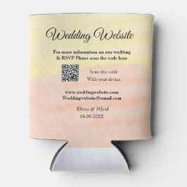 Hochzeitswebsite Hinzufügen von Q R-Code-Prüfung N Dosenkühler