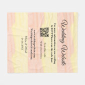 Hochzeitswebsite Hinzufügen von Q R-Code-Prüfung N Fleecedecke (Vorderseite (Horizontal))