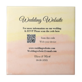 Hochzeitswebsite Hinzufügen von Q R-Code-Prüfung N Fliese