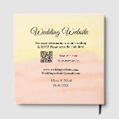 Hochzeitswebsite Hinzufügen von Q R-Code-Prüfung N Gästebuch (Rückseite)