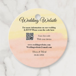Hochzeitswebsite Hinzufügen von Q R-Code-Prüfung N Geschenkanhänger