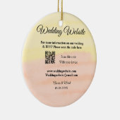 Hochzeitswebsite Hinzufügen von Q R-Code-Prüfung N Keramik Ornament (Rechts)