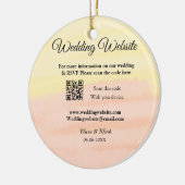 Hochzeitswebsite Hinzufügen von Q R-Code-Prüfung N Keramik Ornament (Links)