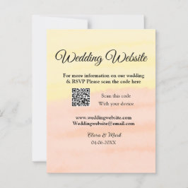Hochzeitswebsite Hinzufügen von Q R-Code-Prüfung N Postkarte