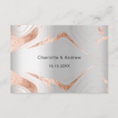 Hochzeitswebsite QR-Code der Silver Rose UAWG Begleitkarte (Vorderseite)