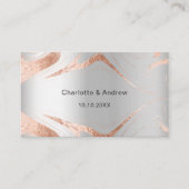 Hochzeitswebsite QR-Code der Silver Rose UAWG Begleitkarte (Vorderseite)