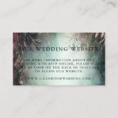 Hochzeitswebsite QR Code Magical Forest Wedding Begleitkarte (Vorderseite)